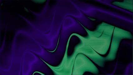 Aufkleber - Green and purple swirling abstract pattern with fluid motion