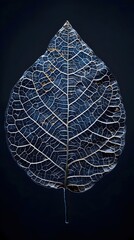 Canvas Print - Captivating Skeletal Leaf Structure with Intricate Veins in Hyper-Detailed,Cinematic Style