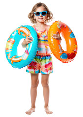 Young girl png Summer vacation, transparent background