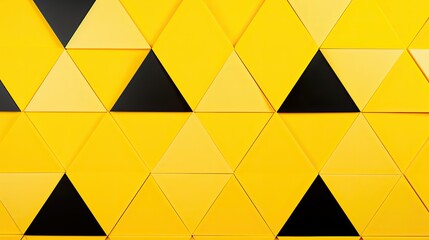 Sticker - triangles yellow background pattern