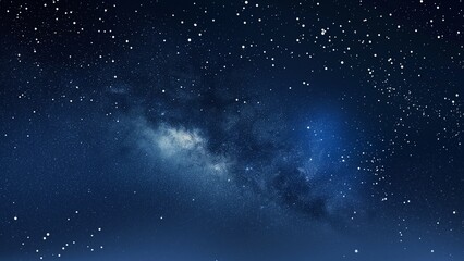 Wall Mural - blue sky starry night background