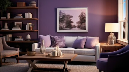 Wall Mural - lavender purple color palette