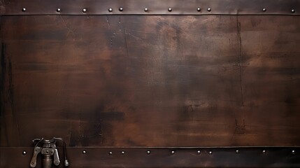 Wall Mural - nostalgia dark brown leather background