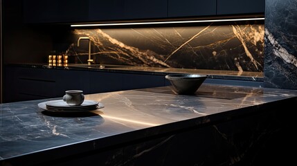 Sticker - modern marble dark