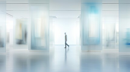 Poster - contemporary blurred interior architecture