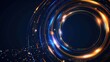 © Matthew - Abstract glowing futuristic circles with dynamic digital elements.