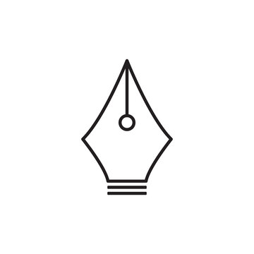 Pen Tool Icon Vector Illustration Flat Design