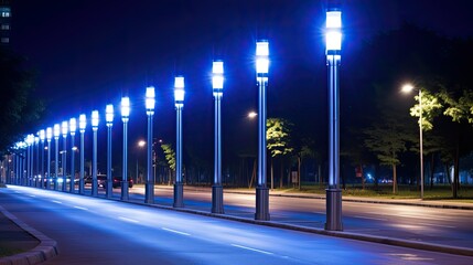 Poster - efficient road light pole