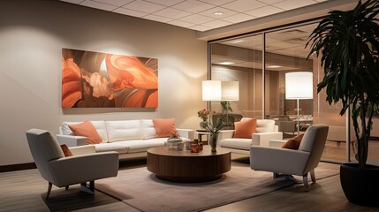 Wall Mural - meeting blurred interior design business