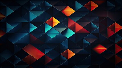 Poster - lines dark background geometric