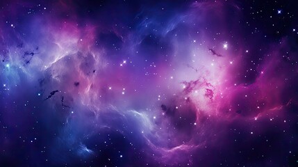 Wall Mural - nebulae seamless purple