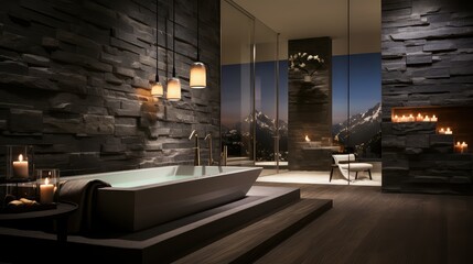 Wall Mural - freestanding luxury interior