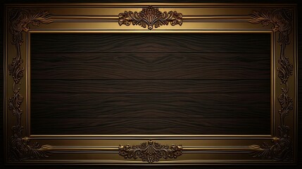 Wall Mural - grandeur luxury background with golden royal borders