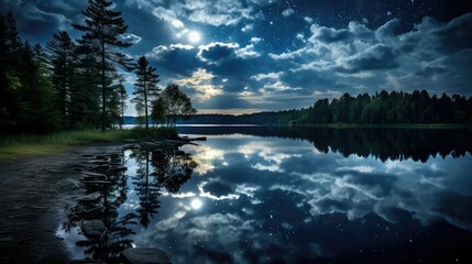 Wall Mural - serene dark sky