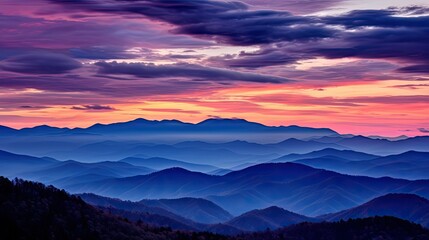 Canvas Print - landscape beauty purple