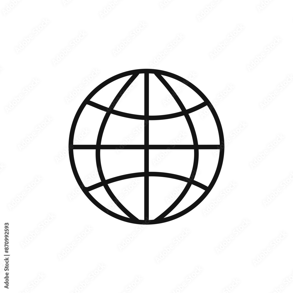 globe icon vector set collection for web