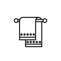 Poster - towel icon vector set collection for web
