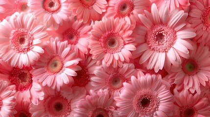 Fototapete - A beautiful arrangement of pink flowers in a clear glass vase, perfect for any occasion
