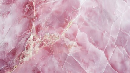 Poster - A close-up shot of a pink marble surface with intricate patterns and textures
