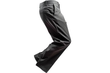 Poster - A pair of black leather pants hanging on a wall, perfect for fashion and lifestyle photography