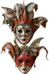 Poster - A close-up view of a mask on a white background
