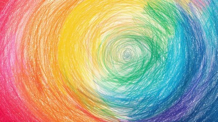 Poster - Colorful spiral artwork with vibrant colors, great for creative projects and designs