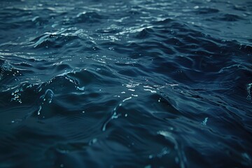 Poster - A close-up shot of water waves, great for use in designs related to relaxation or the ocean