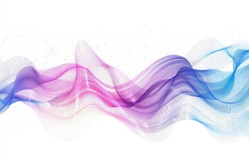 Wall Mural - Abstract light line glowing wave, Modern shiny moving lines futuristic technology concept design on white background