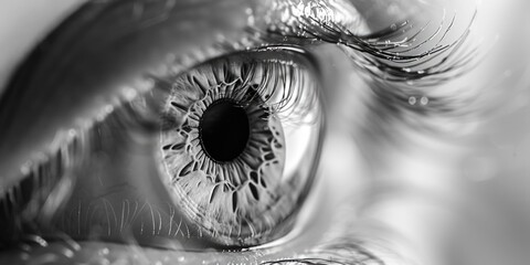 Poster - A detailed view of an eye, perfect for use in medical or scientific contexts