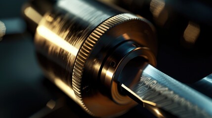 Aufkleber - Close-up shot of a metal object on a table