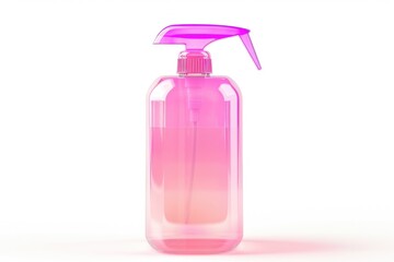 Poster - A pink spray bottle with a purple sprayer, perfect for cleaning and organization