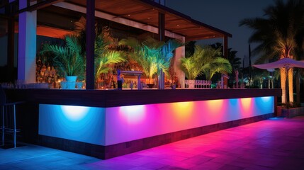 Canvas Print - patio led light bar