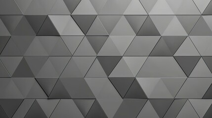 Poster - triangles gray patterned background