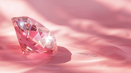 Poster - stunning pink background diamond