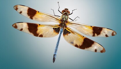 an insect dragonfly bug isolated on a transparent background generative ai