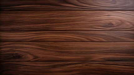 Sticker - glossy dark brown wood background