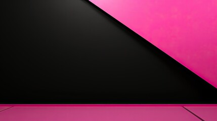 Sticker - vibrant black and pink background