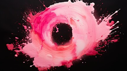 Wall Mural - background pink water color circle