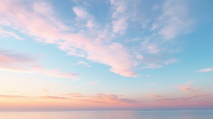 pink clear light blue sky