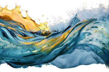 Wall Mural - Abstract wave illustration 