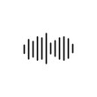 © Krupal - Sound Wave Icon outline collection in black