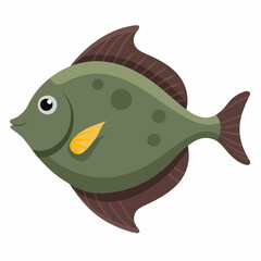 ai generated,flounder, fish, flatfish, marine, ocean, seafood, underwater, animal, aquatic, bottom-dweller, camouflage, fins, scales, nature, water,