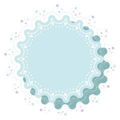 Wall Mural - Shape star-label style princess. Vector illustration.	