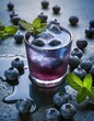 © Marko - icy glass of blueberry beverage