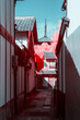 © Heng Yu/Stocksy - Narrow Alley and Pagoda in Infrared