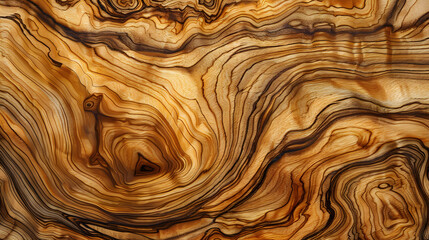 Sticker - Closeup olive wood texture with oil finish