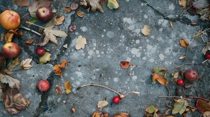 Sticker - a bunch of apples laying on the ground