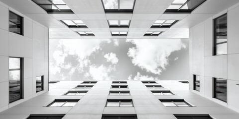 Wall Mural - Modern Architecture with a Glimpse of Sky