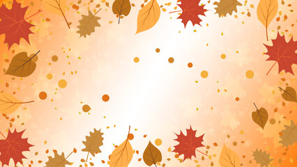 Wall Mural - Autumn theme elegant vector background. Design for presentation, website, landing page, wallpaper, flyer, booklet, banner