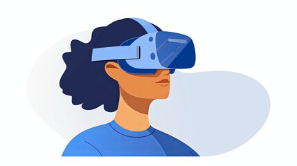 an image of a person using VR and AR googles